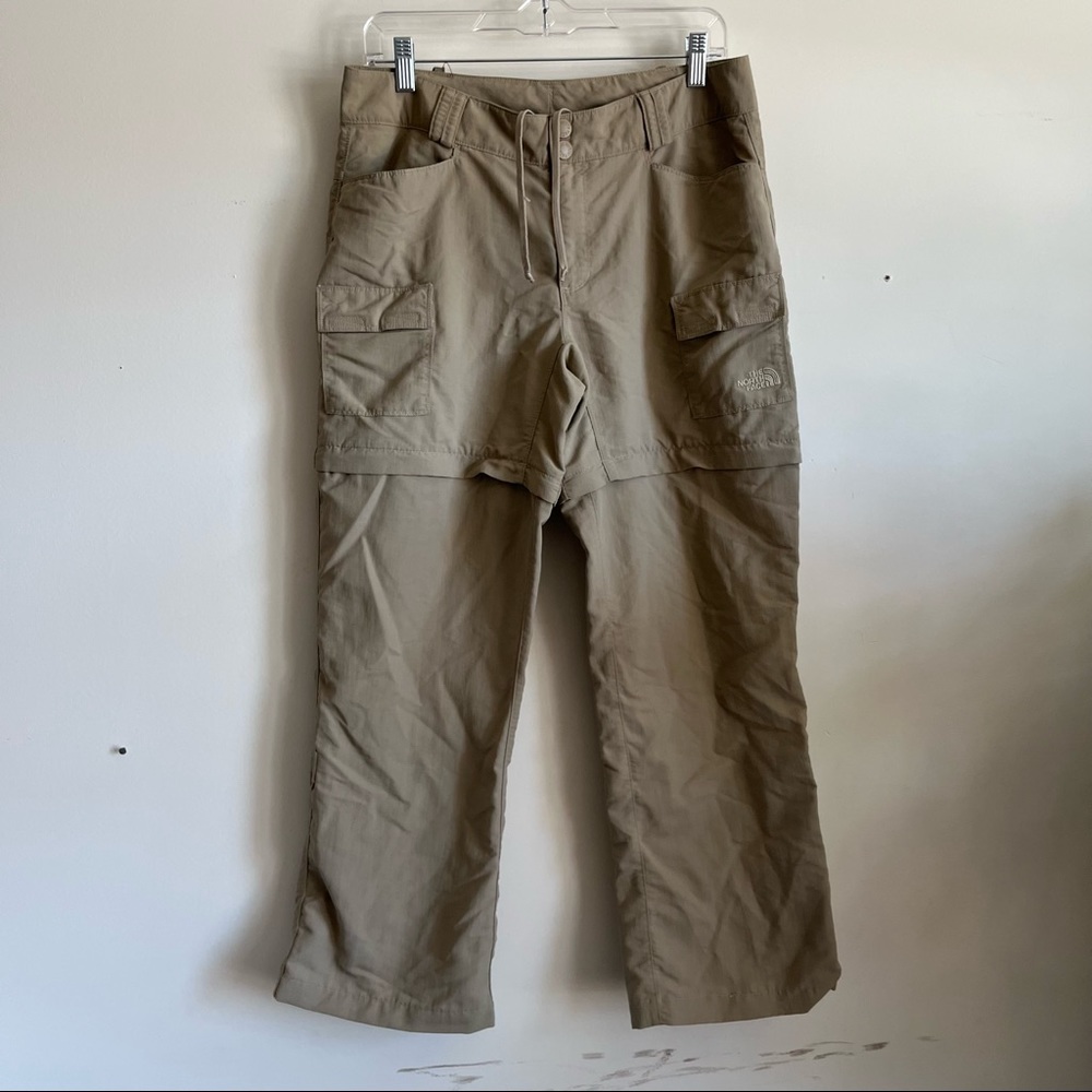 The North Face Convertible Shorts Pants in color Khaki size 10